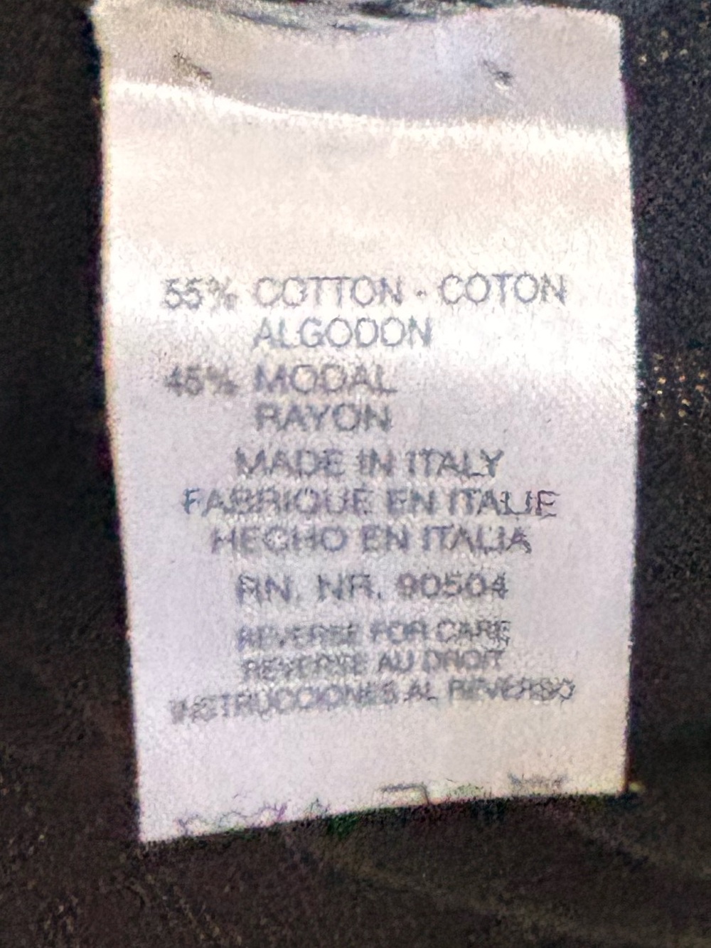 Poeta Moda Visitor Cotton and Modal Mockneck Pullover XL - Picture 3 of 6